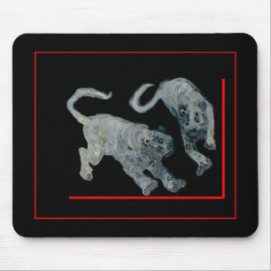 Xian China 2002 Ghost Tigers Red Boarder The MUSEU Mousepad