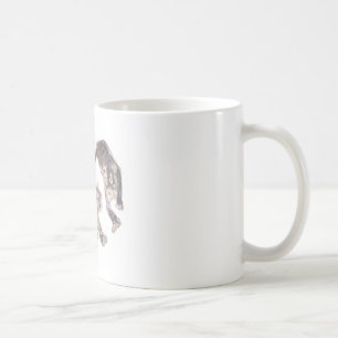Xian China 2002 Ghost Tigers White Circle Transp Tasse