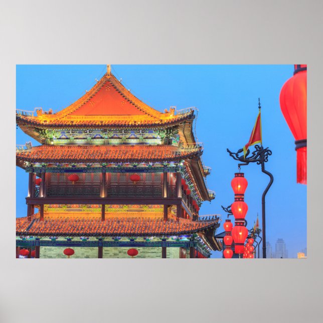 Xi'an City Wall Gebäude Poster (Vorne)
