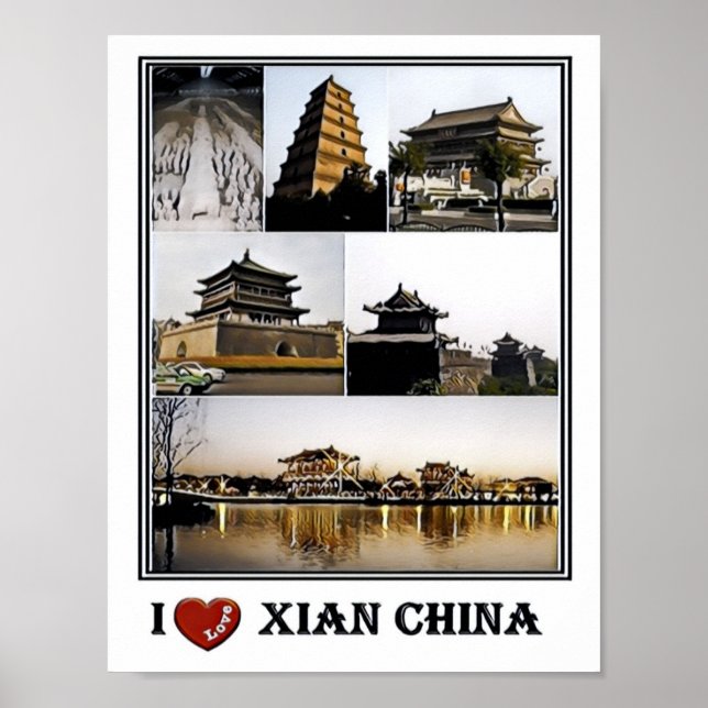 Xian Terracotta Warrios Museum - Glockenturm - Poster (Vorne)