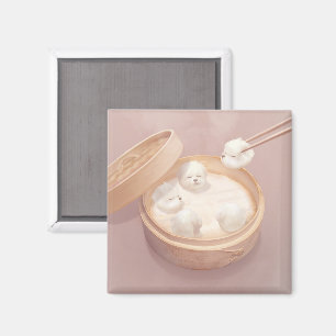 Xiao Long Bao Niedlich Illustration Magnet