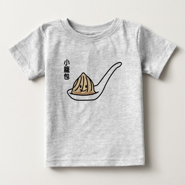 Xiaolongbao Chinesische Suppe Dumpling Dim Sum Bun Baby T-shirt (Vorderseite)