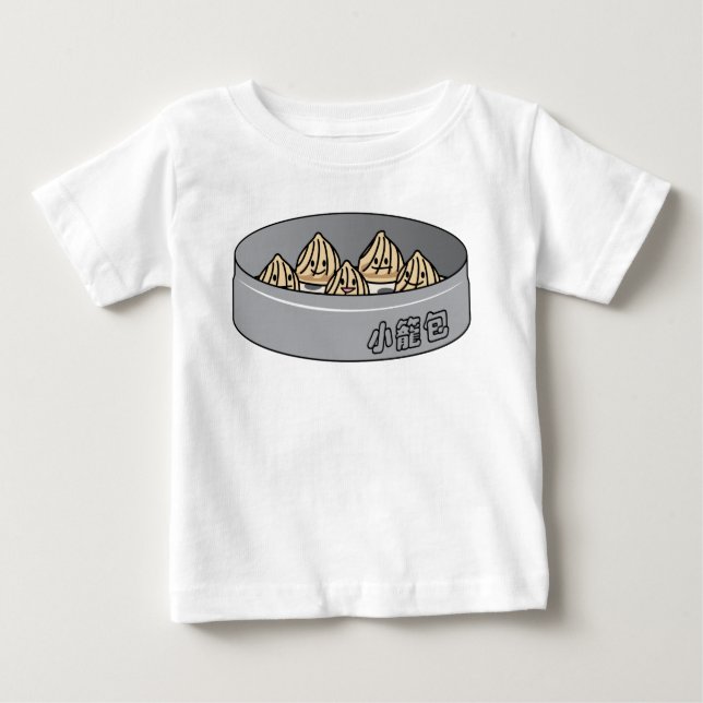 Xiaolongbao chinesisches Suppen-Mehlkloß-Dim Baby T-shirt (Vorderseite)