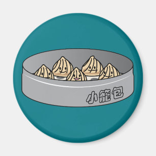 Xiaolongbao chinesisches Suppen-Mehlkloß-Dim Magnet