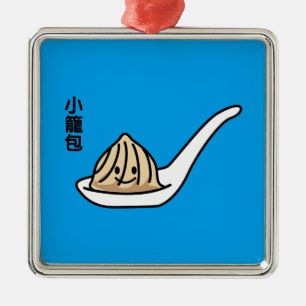 Xiaolongbao chinesisches Suppen-Mehlkloß-Dim Ornament Aus Metall
