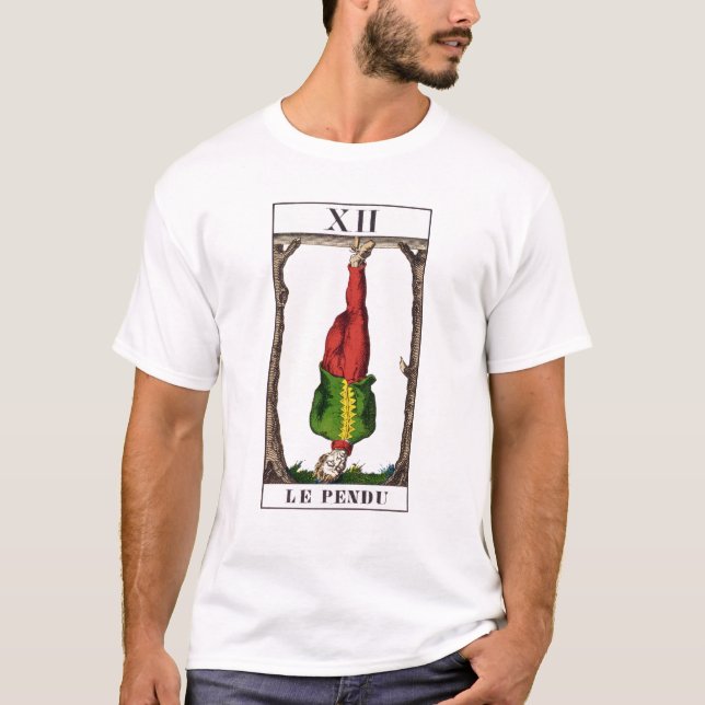 XII der gehangene Mann, Tarotkarte T-Shirt (Vorderseite)