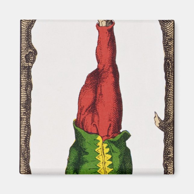 XII Der verhasste Mann, Tarot-Karte Magnet (Vorne)