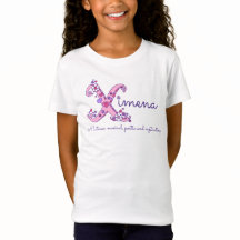 Ximena Girls X Name bedeutet monogramm Kinder Shir