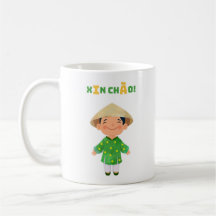 "Xin Chào!" Vietnamische Tasse - Kulturgeschenk Vi