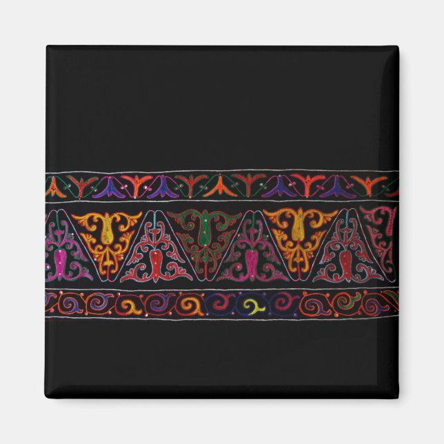 Xinjiang Embroidery Border Magnet (Vorne)