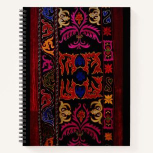 Xinjiang Embroidery Geometric Notizbuch