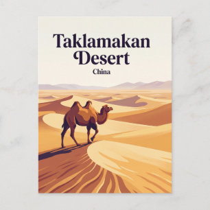 Xinjiang Taklamakan-Wüste China Postkarte