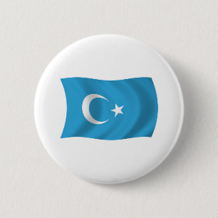 Xinjiang Uigur-Flaggen-Button Button