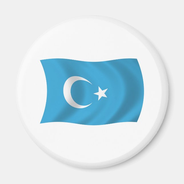Xinjianj Uigur Flag Magnet (Vorne)