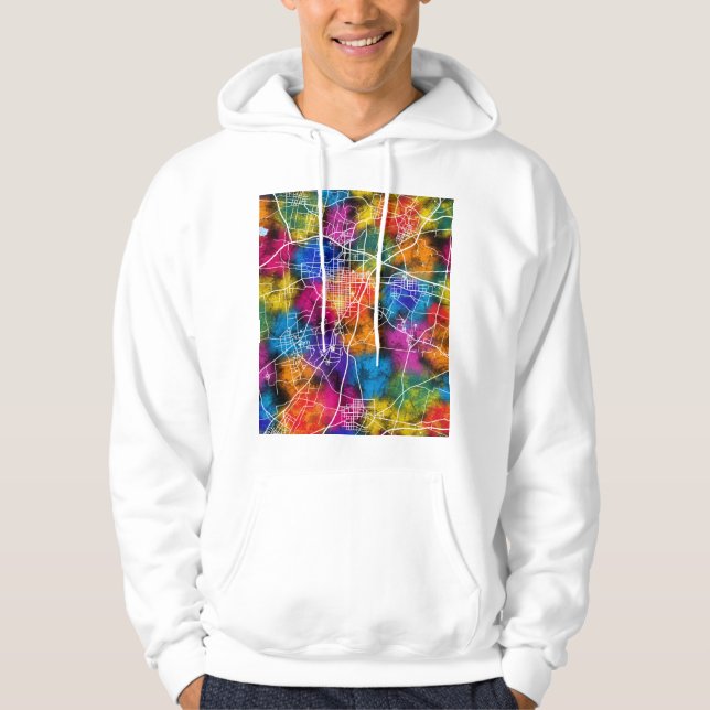 Xinxiang China Stadtplan Hoodie (Vorderseite)