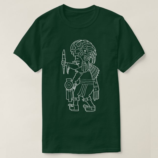 Xipe Totec Aztec God Nahuatl Mayan Inca Toltec Gif T-Shirt (Design vorne)