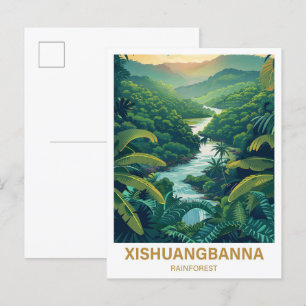 Xishuangbanna Regenwald Yunan China Reise Postkarte