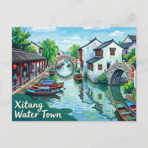 Xitang-Wassertown China Postkarte