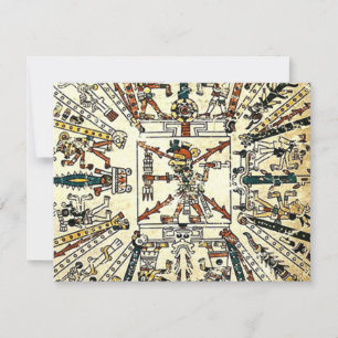 Xiuhtecuhtli Aztec Toter Gott Einladung