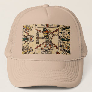Xiuhtecuhtli Aztec Toter Gott Truckerkappe