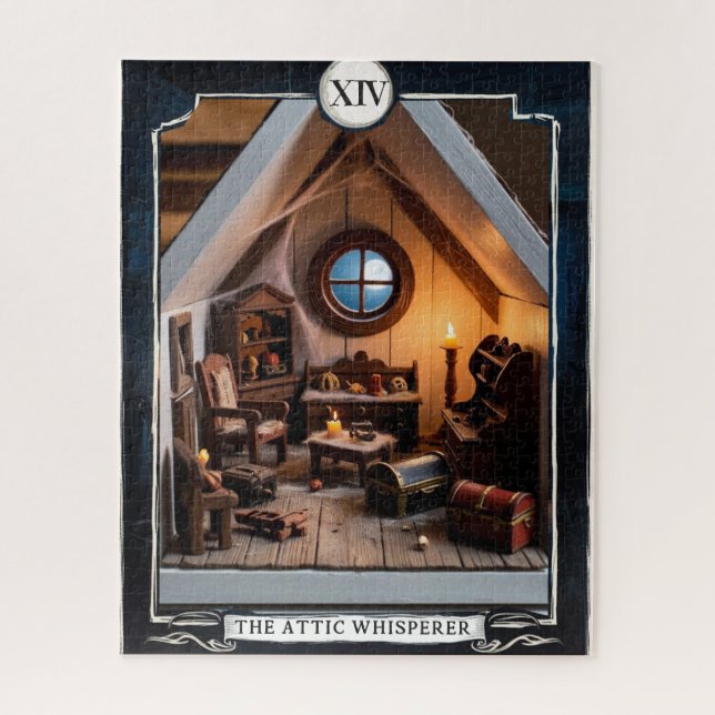 XIV Der Dachflüsterer - Hush Now, Tarot Puzzle (Vertikal)