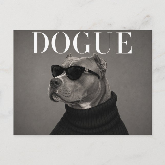 XL American Bully Luxus-Mode Postkarte (Vorderseite)