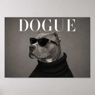 XL American Bully Mode-Editorial-Hunde-Kunstprint Poster