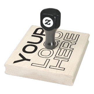 XL großes benutzerdefiniertes Firmenlogo Gummistempel