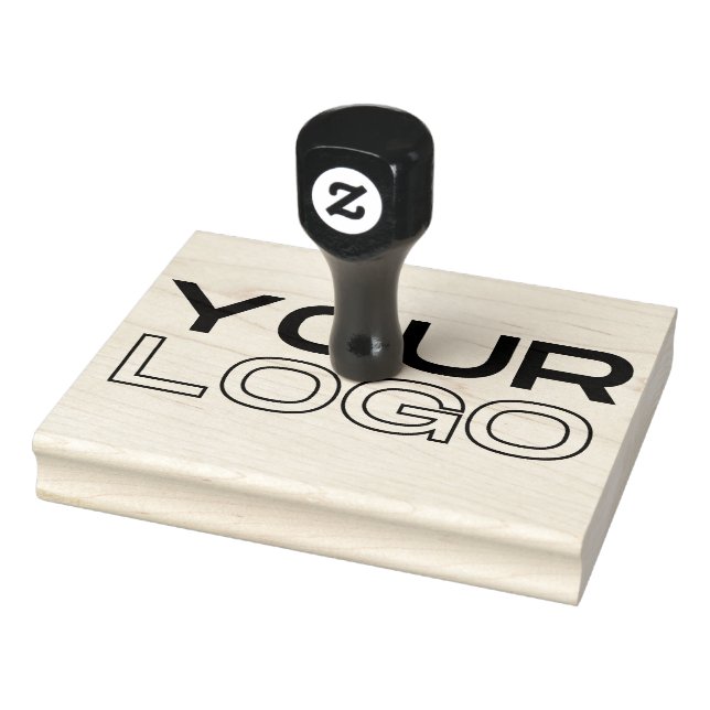 XL großes Firmenlogo individuell Gummistempel (Stempel)