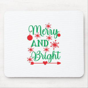 Xmas Art fröhlich und hell Mousepad