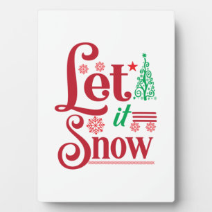 Xmas Art Lass is Snow Fotoplatte