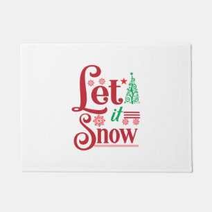 Xmas Art Lass is Snow Fußmatte
