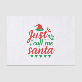 Xmas Art nenne mich einfach Santa Seidenpapier
