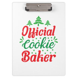 Xmas Art Offiziell Cookie Baker Klemmbrett