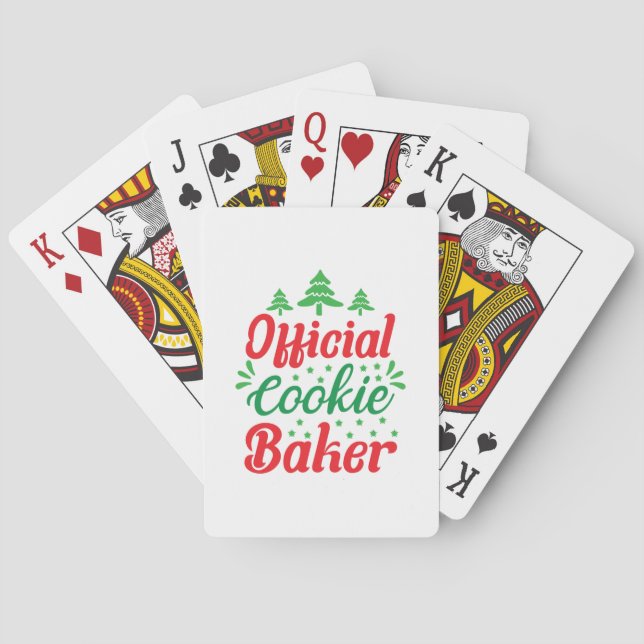 Xmas Art Offiziell Cookie Baker Spielkarten (Rückseite)