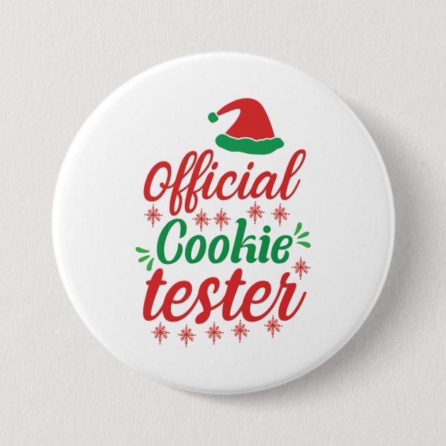 Xmas Art Offiziell Cookie Tester Button (Vorderseite)