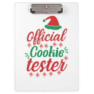 Xmas Art Offiziell Cookie Tester Klemmbrett
