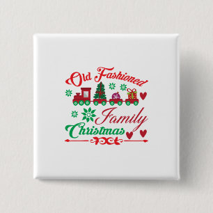 Xmas Art Old modische Weihnachten Button