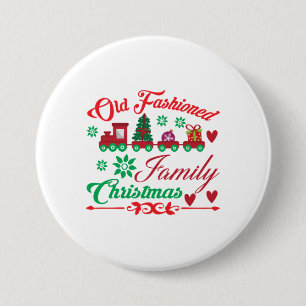 Xmas Art Old modische Weihnachten Button
