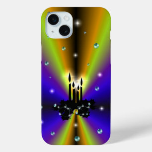 Xmas Artdeco Lila Gelber Regenbogen Case-Mate iPhone Hülle