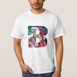 XMAS B SCHREIBEN /SANTA CLAUS MIT VIOLIN MONOGRAMM T-Shirt
