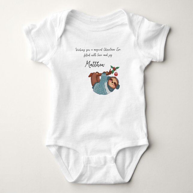 XMAS BABY STRAMPLER (Vorderseite)