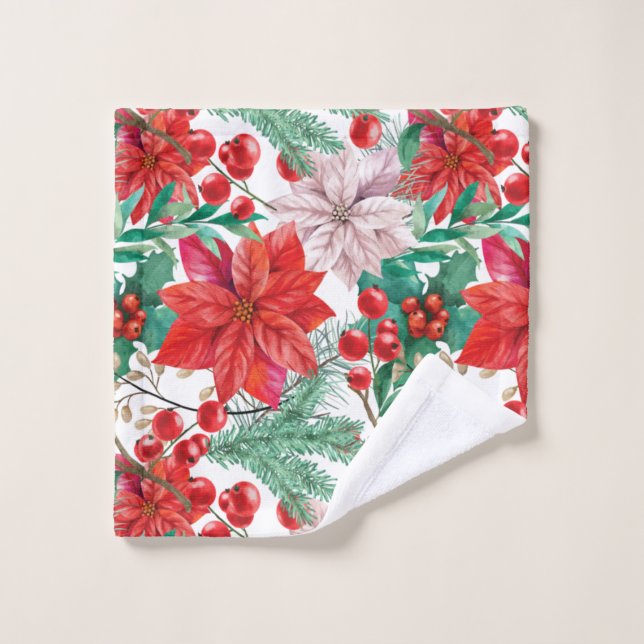 Xmas Badezimmer Wanddekoration Waschlappen (Waschlappen)