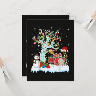 Xmas Baum Dekorationslichter Musikalische Trommel Einladung
