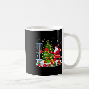 Xmas-Baum-Licht präsentiert Santa beim Disc-Golf-S Kaffeetasse
