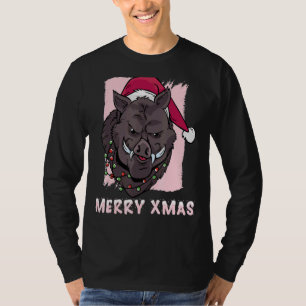 Xmas Boar Merry Xmas Weihnachten Pig Boar Boars Tr T-Shirt