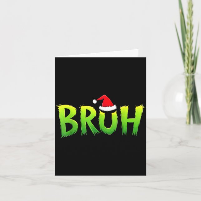 Xmas Bruh Christmas Kids Teens Boys Funny Christma Karte (Vorderseite)