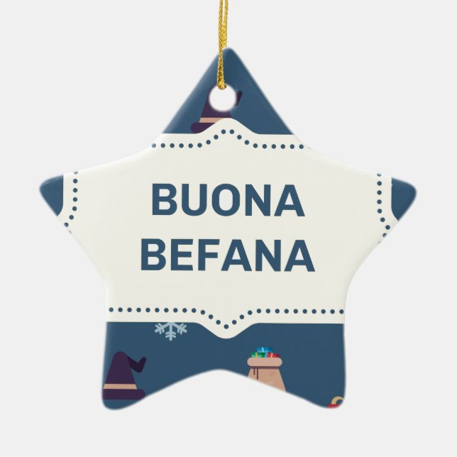 xmas buona Befana Keramikornament (Vorne)