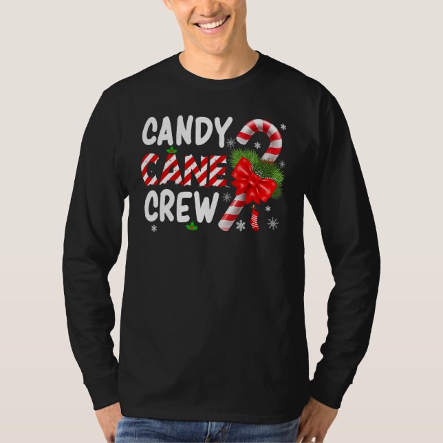 Xmas Candy Canes Crew Christmas Candy  Matching Gr T-Shirt (Vorderseite)