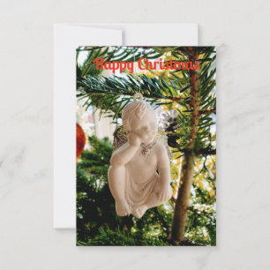 Xmas cherub card karte